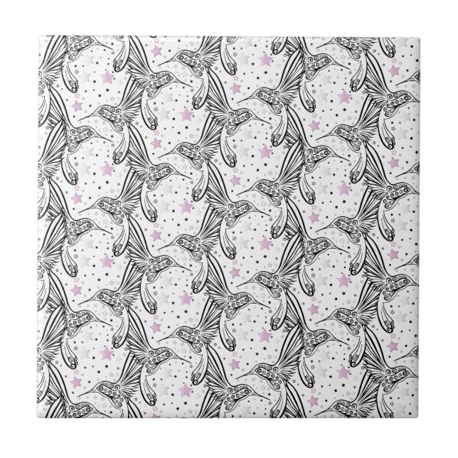 Azulejo De Cerâmica Aves de Cama IV (Frente)