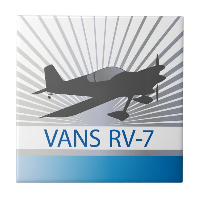 Azulejo De Cerâmica Avião Vans RV-7 (Frente)
