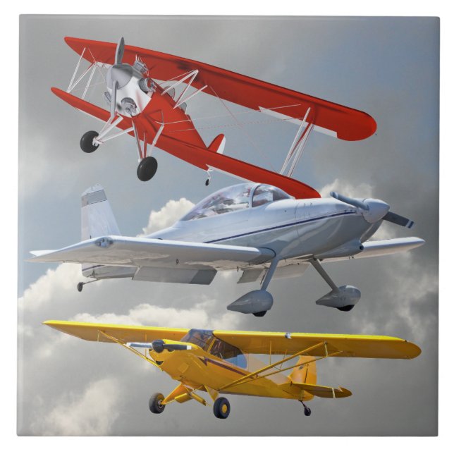 AZULEJO DE CERÂMICA  AVIÕES (Frente)