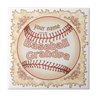 Azulejo De Cerâmica Avô de baseball