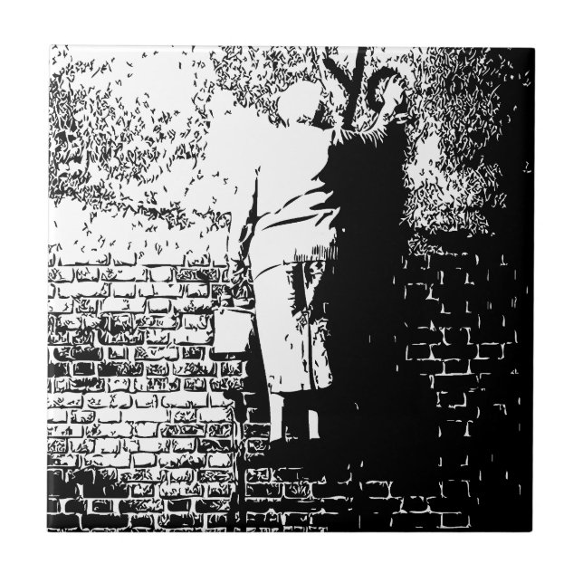 Azulejo De Cerâmica Avó dos grafites (Frente)