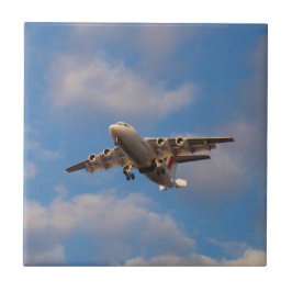 Azulejo De Cerâmica Avro RJ85 Jet pousando