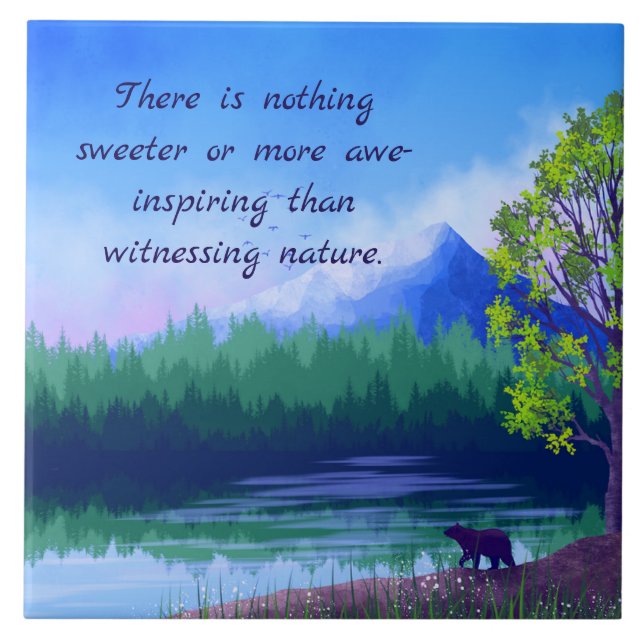 AZULEJO DE CERÂMICA  AWESOME NATURE DECORATIVE TILE (Frente)