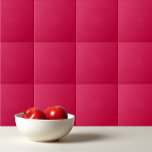 Azulejo De Cerâmica Azaranth ruby, de cor sólida<br><div class="desc">Design vermelho rubi de amaranto liso de cor sólida.</div>