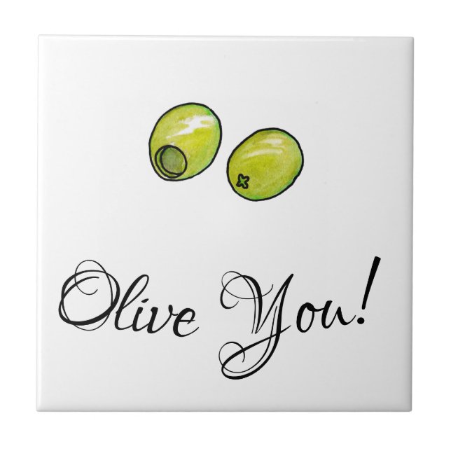 Azulejo De Cerâmica Azeitona (Frente)