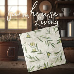Azulejo De Cerâmica Azeitonas Russas Vintage Toscânia Aquarelas Neutra<br><div class="desc">Azeitonas e ramos de design num fundo falso. 100% de satisfação do cliente com o "Zazzle" todos os dias.</div>