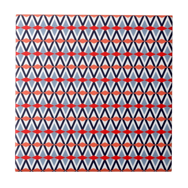 Azulejo De Cerâmica Aztec Chevron nº 10 @ VictoriaShaylee (Frente)