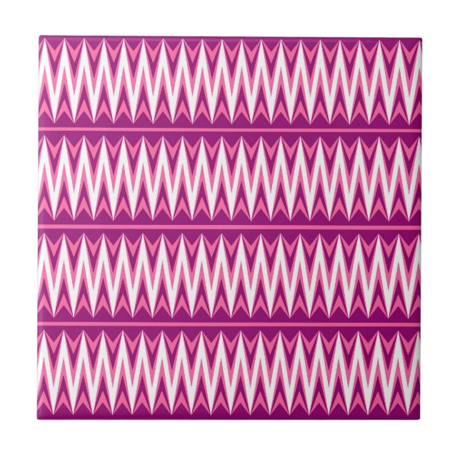 Azulejo De Cerâmica Aztec Chevron nº 4 @ VictoriaShaylee (Frente)