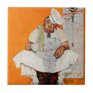 Azulejo De Cerâmica Azuis do dia da acção de graças