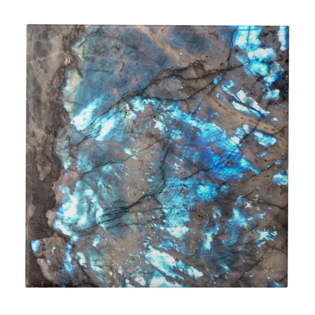 Azulejo De Cerâmica Azul (Frente)
