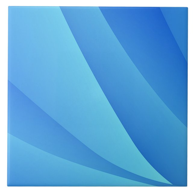 Azulejo De Cerâmica Azul (Frente)