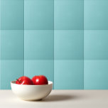 Azulejo De Cerâmica Azul Aqua Splash de cor sólida<br><div class="desc">Azul Aqua Splash azul de cor sólida design.</div>