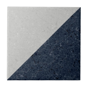 Azulejo De Cerâmica Azul branco e escuro