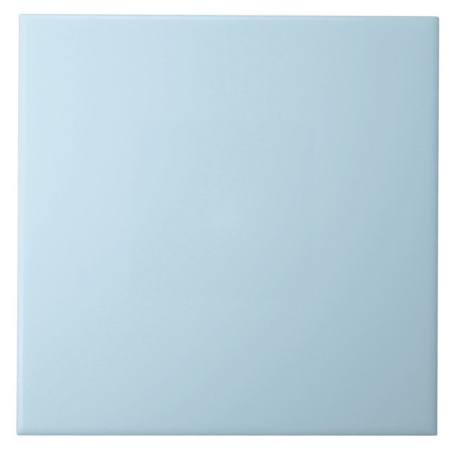 Azulejo De Cerâmica Azul claro turvo sólido de cor simples (Frente)