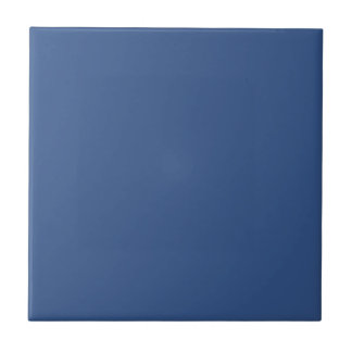 Azulejo De Cerâmica Azul Clássico Cor Sólida Simples