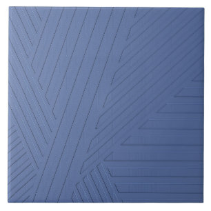 Azulejo de cerâmica azul com abstrato