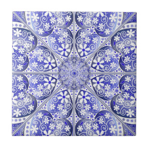 Azulejo De Cerâmica Azul de rendas cerâmicas de Grécia