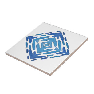 Azulejo de cerâmica azul delft