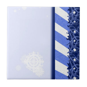 Azulejo De Cerâmica Azul do inverno