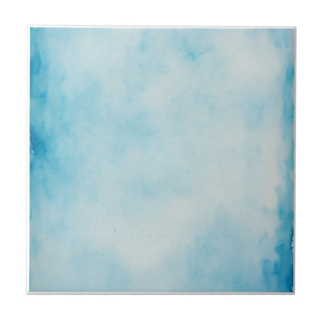 Azulejo De Cerâmica Azul e Branco (Frente)