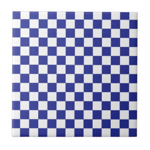 Azulejo De Cerâmica Azul e branco verificados