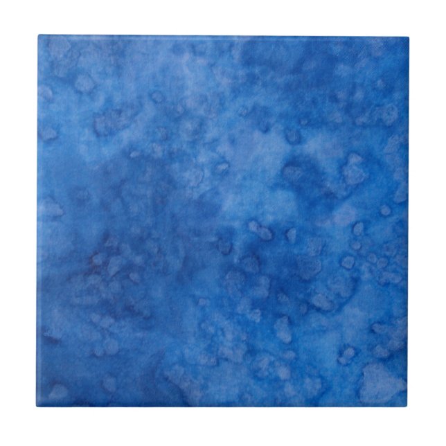 Azulejo de Cerâmica Azul Efervescente (Frente)