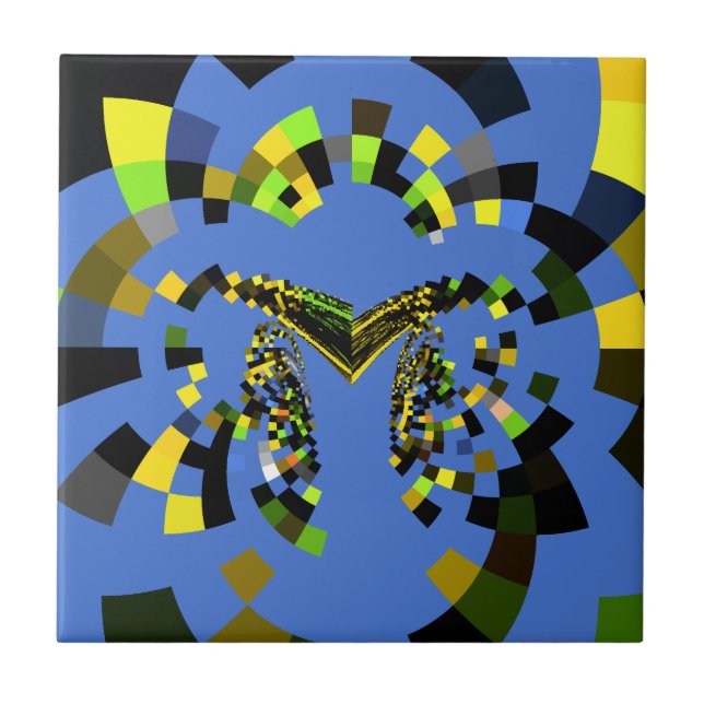 Azulejo De Cerâmica Azul M (Frente)