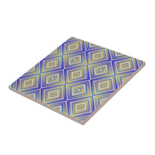 Azulejo De Cerâmica Azul Marinho Alternativo Padrão Diamante 