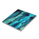 Azulejo de cerâmica azul-Marinho azul-Dourado-márm<br><div class="desc">Azulejos cerâmicos com gel de árgula e Marinho Azul Dourado Marble Marble Aqua Turquoise Geode Personalizável - ou Adicione seu nome / texto - Faça seu presente especial! Redimensionar e mover ou remover / adicionar texto / elementos com a ferramenta Personalização! Design por MIGNED! Por favor, veja meus outros projetos/designs...</div>