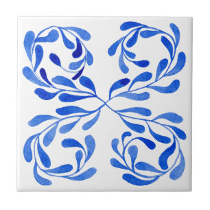 Azulejo De Cerâmica Azul mediterrâneo