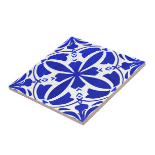 Azulejo De Cerâmica Azul Mediterrâneo