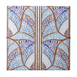 Azulejo De Cerâmica Azul mediterrânico. Padrão de Mosaico do & Terraco