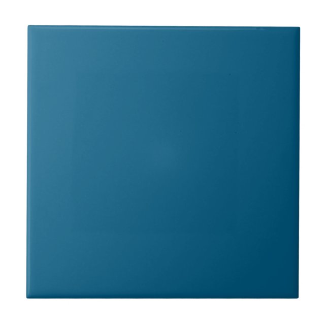 Azulejo De Cerâmica Azul Oceano (Frente)