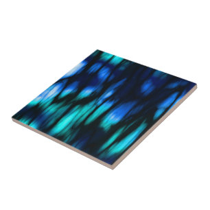 Azulejo De Cerâmica Azul preto e verde