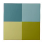 Azulejo De Cerâmica Azul Teal Amarelo Dourado<br><div class="desc">2022</div>
