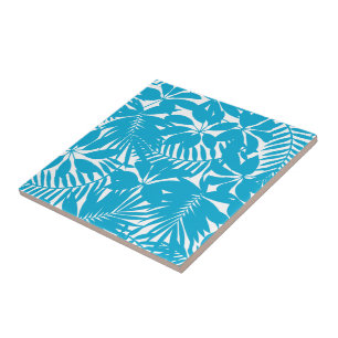 Azulejo De Cerâmica Azul tropical