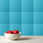 Azulejo De Cerâmica Azul turco - Azul aqua de cor sólida<br><div class="desc">Design azul-azul-turco de cor sólida</div>