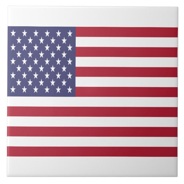 Azulejo De Cerâmica Azulejo American Flag Cerâmica (Frente)