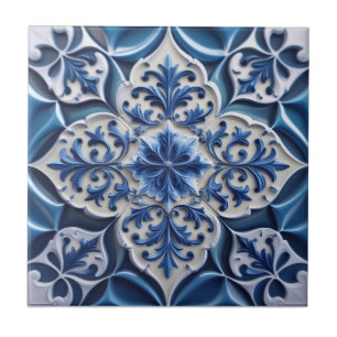Azulejo De Cerâmica Azulejo Azul Índigo Português Lisboa Talavera 