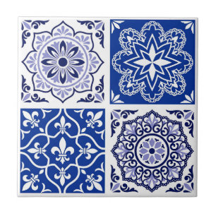 Azulejo De Cerâmica Azulejo Azul Português Padrão Telha Cerâmica