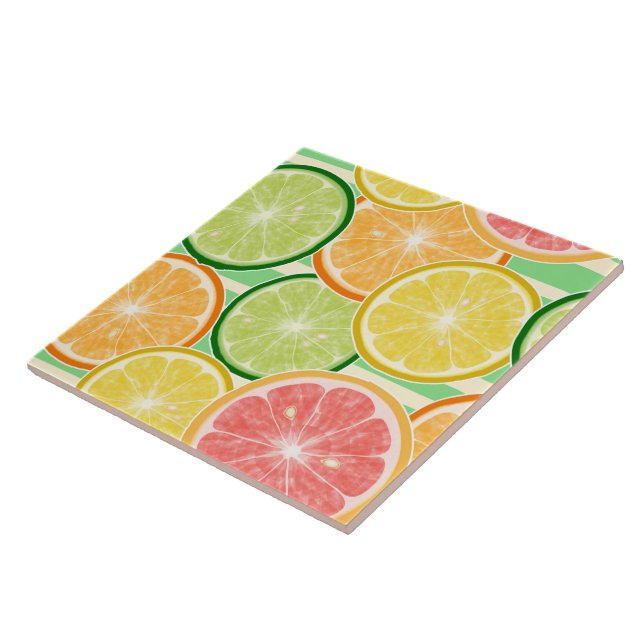 Azulejo De Cerâmica Azulejo/Azulejo cerâmico Trivet-Citrus (Lateral)