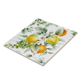 Azulejo De Cerâmica Azulejo/Azulejo cerâmico Trivet-Citrus