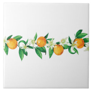 Azulejo De Cerâmica Azulejo/Azulejo cerâmico Trivet-Citrus