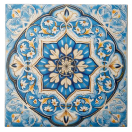 Azulejo De Cerâmica Azulejo - Branco Azul Bege Estilo Persa 