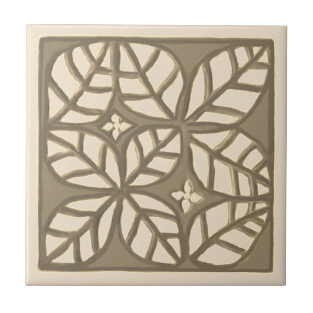 Azulejo De Cerâmica Azulejo, bronzeado e creme (Frente)