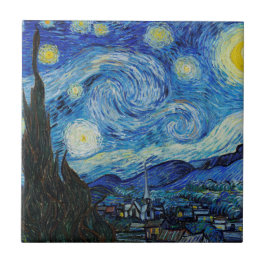 AZULEJO DE CERÂMICA  AZULEJO CERAMIC: "ESTARRY NOITE" VINCENT VAN GOGH 