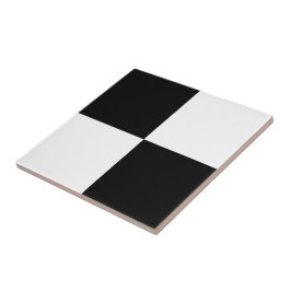 Azulejo De Cerâmica Azulejo cerâmica do verificador branco preto