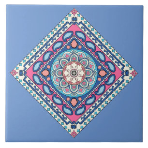 Azulejo De Cerâmica Azulejo Cerâmica Flor Paisley™