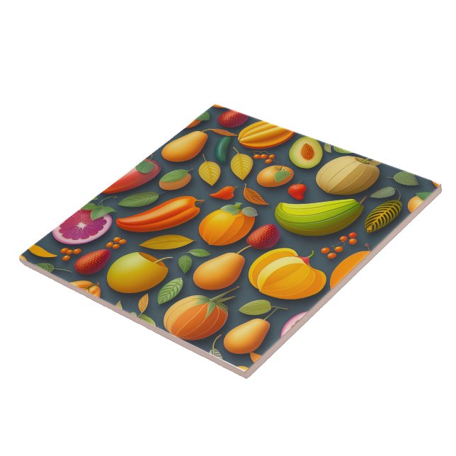 Azulejo De Cerâmica Azulejo cerâmica fruta Design (Lateral)