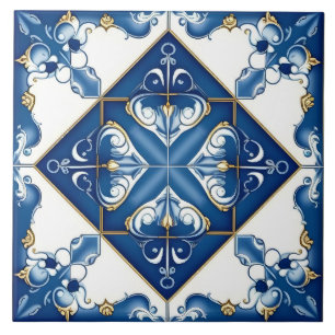 Azulejo De Cerâmica Azulejo Cerâmico Decorativo Mediterrâneo Espanhol 
